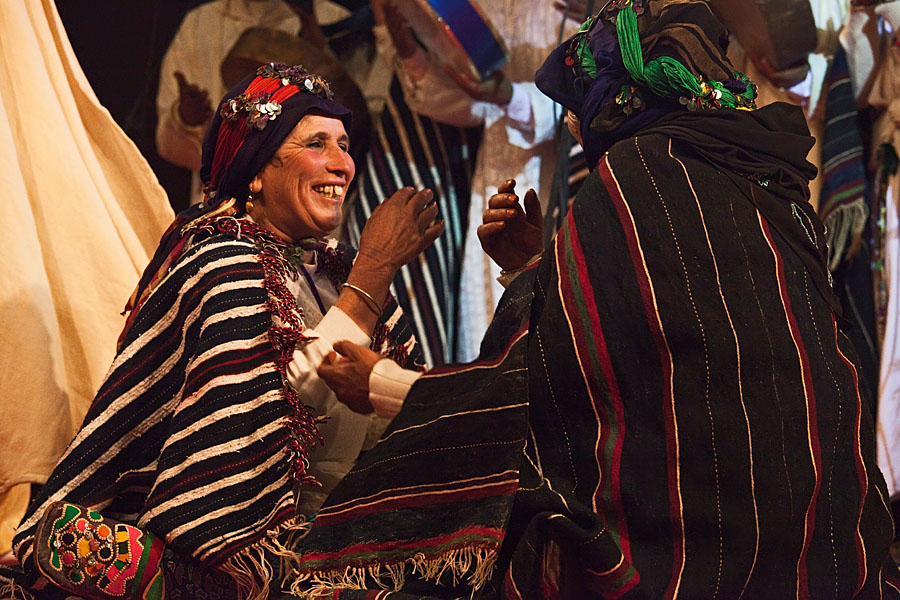  Dancers of the Ait Hdiddou  (Ait Haddidou) music group performing at the Imilchil musicfestival